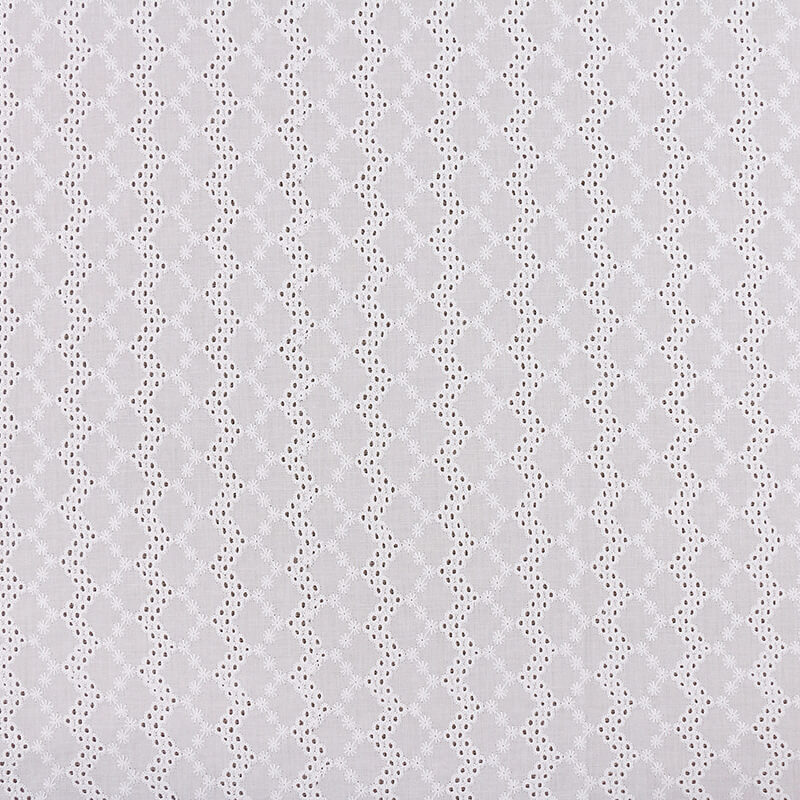 Embroidered Fabric Eyelet Wave 100% Cotton for Women's Wear Wholesale 7